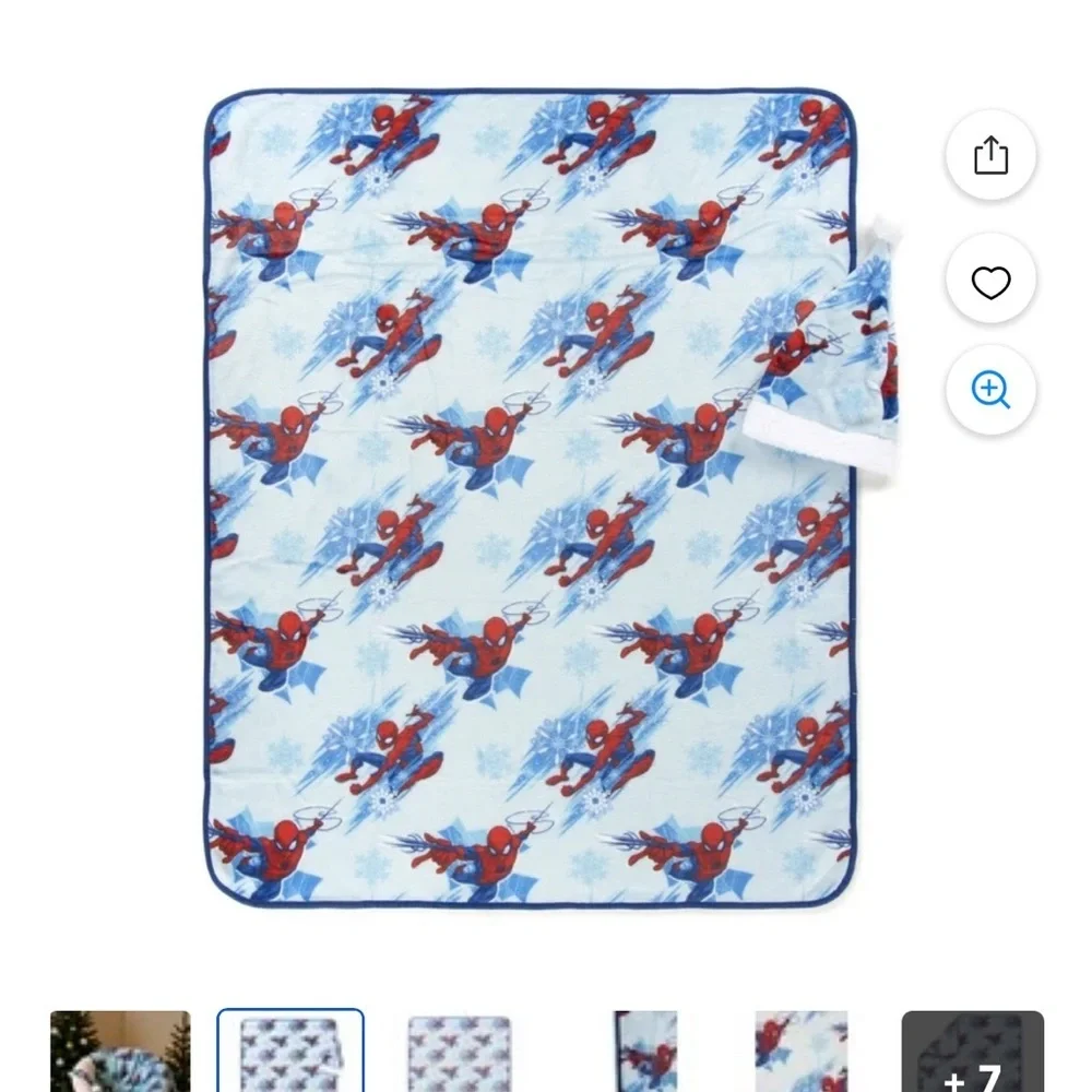 NWT: marvel Spider-Man Kids Silk Touch Throw Blanket 40 x 50